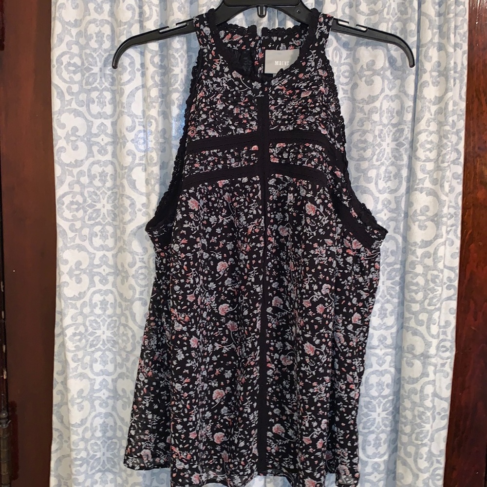 Flower dressy tank top